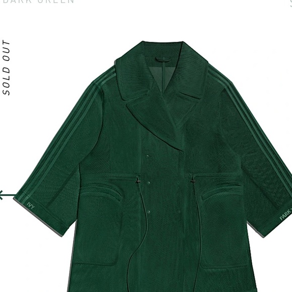 Ivy Park Mesh Jacket (Dark Green) - Picture 4 of 6